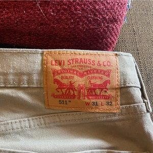 Levis 511 Tan Denim Jeans